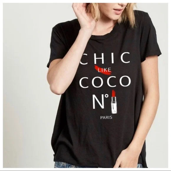 White fabulous Vintage Graphic Chic Tee - Picture 2 of 2